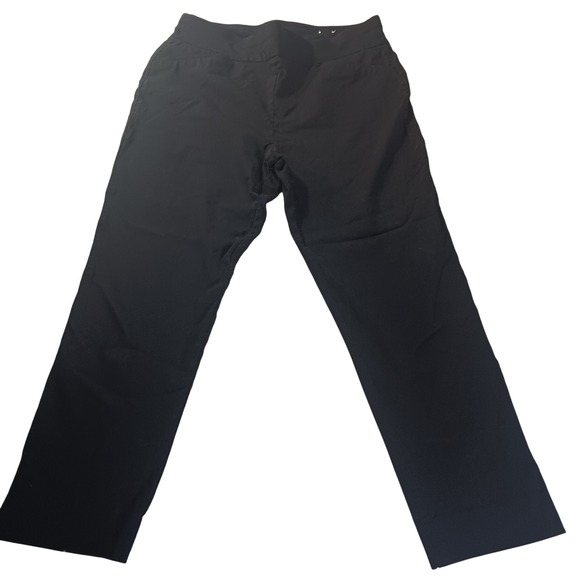 Chico's Perfect Stretch Pants 2.5 (US L) Black Straight Leg Comfort Work Office - Picture 1 of 10